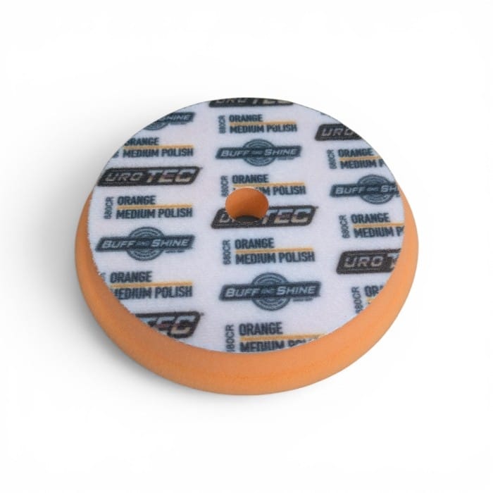 Buff and Shine UroTec Pad Orange Medium 125mm - gąbka polerska do one step