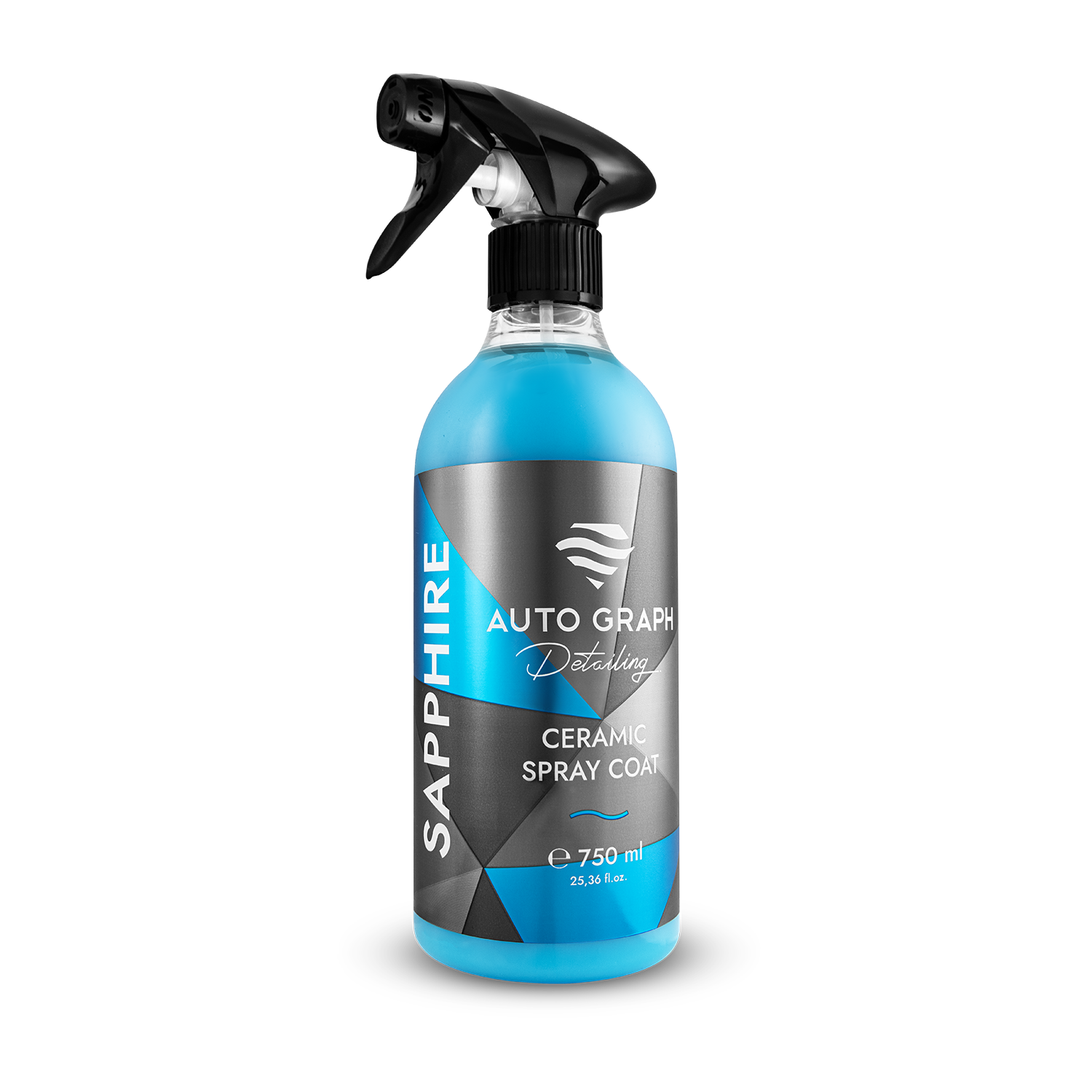 Opakowanie Auto Graph Sapphire 750 ml z atomizerem.